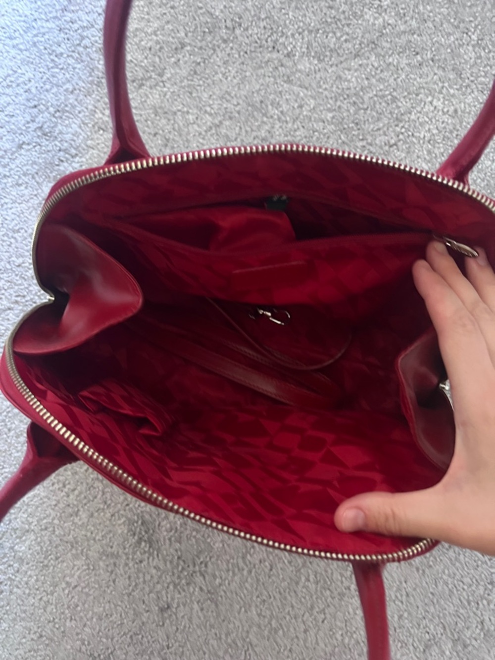 Quick SALE! Furla Red Leather Handbag – Like New Condition ❤️ with dustbag - Picture 4 of 10